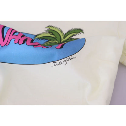 Dolce & Gabbana Yellow Havanity Round Neck Tee Cotton T-shirt Dolce & Gabbana