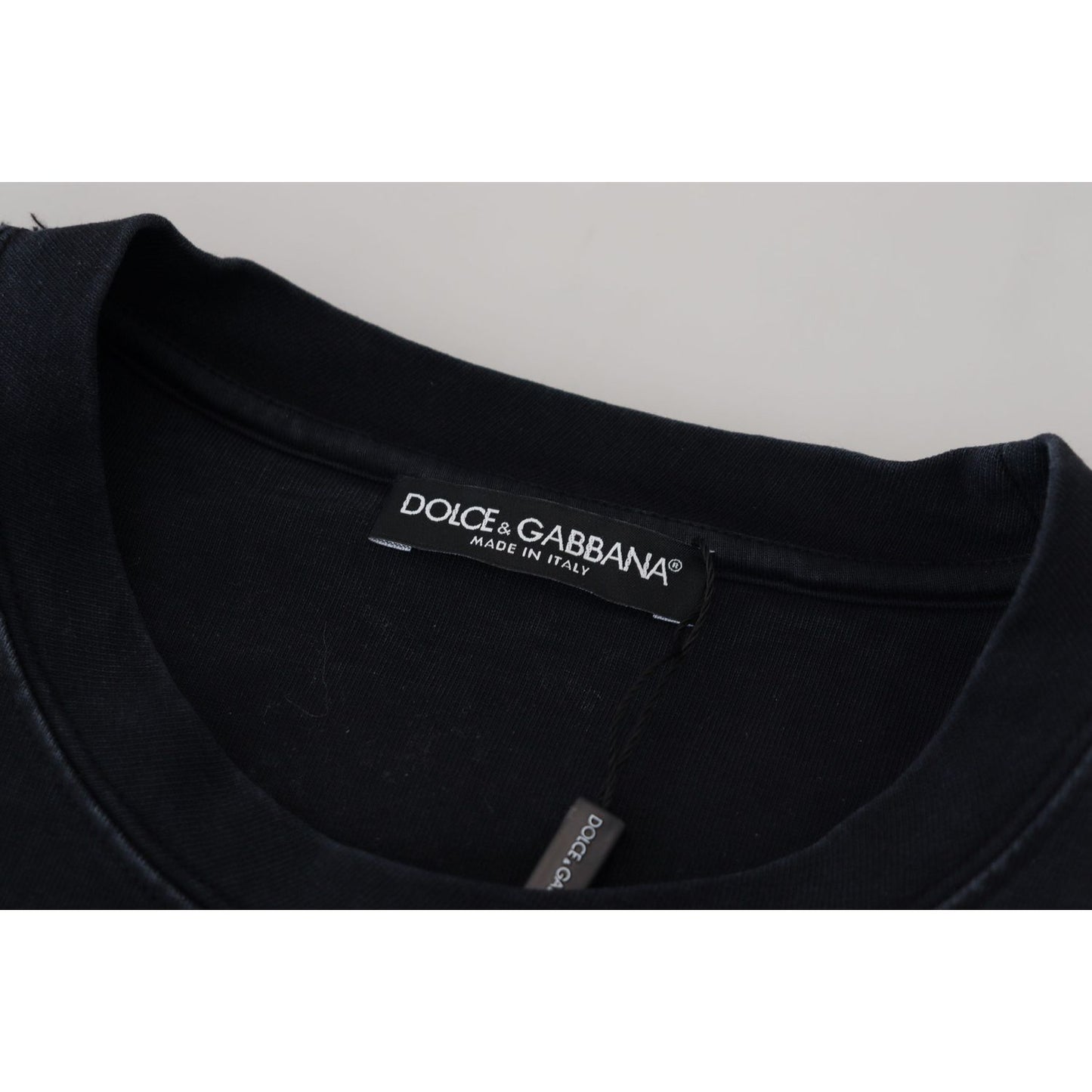 Dolce & Gabbana Black D&G Fashion Round Neck Cotton T-shirt Dolce & Gabbana