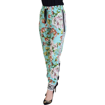 Dolce & Gabbana Multicolor Floral Sweatpants Pants Dolce & Gabbana