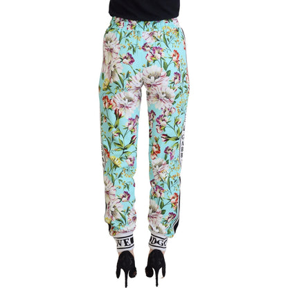 Dolce & Gabbana Multicolor Floral Sweatpants Pants Dolce & Gabbana