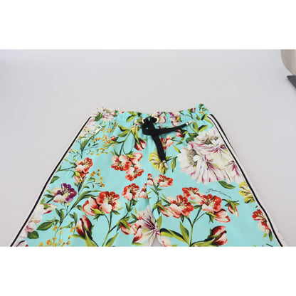 Dolce & Gabbana Multicolor Floral Sweatpants Pants Dolce & Gabbana