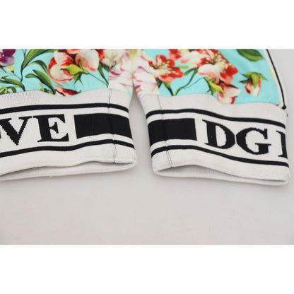 Dolce & Gabbana Multicolor Floral Sweatpants Pants Dolce & Gabbana