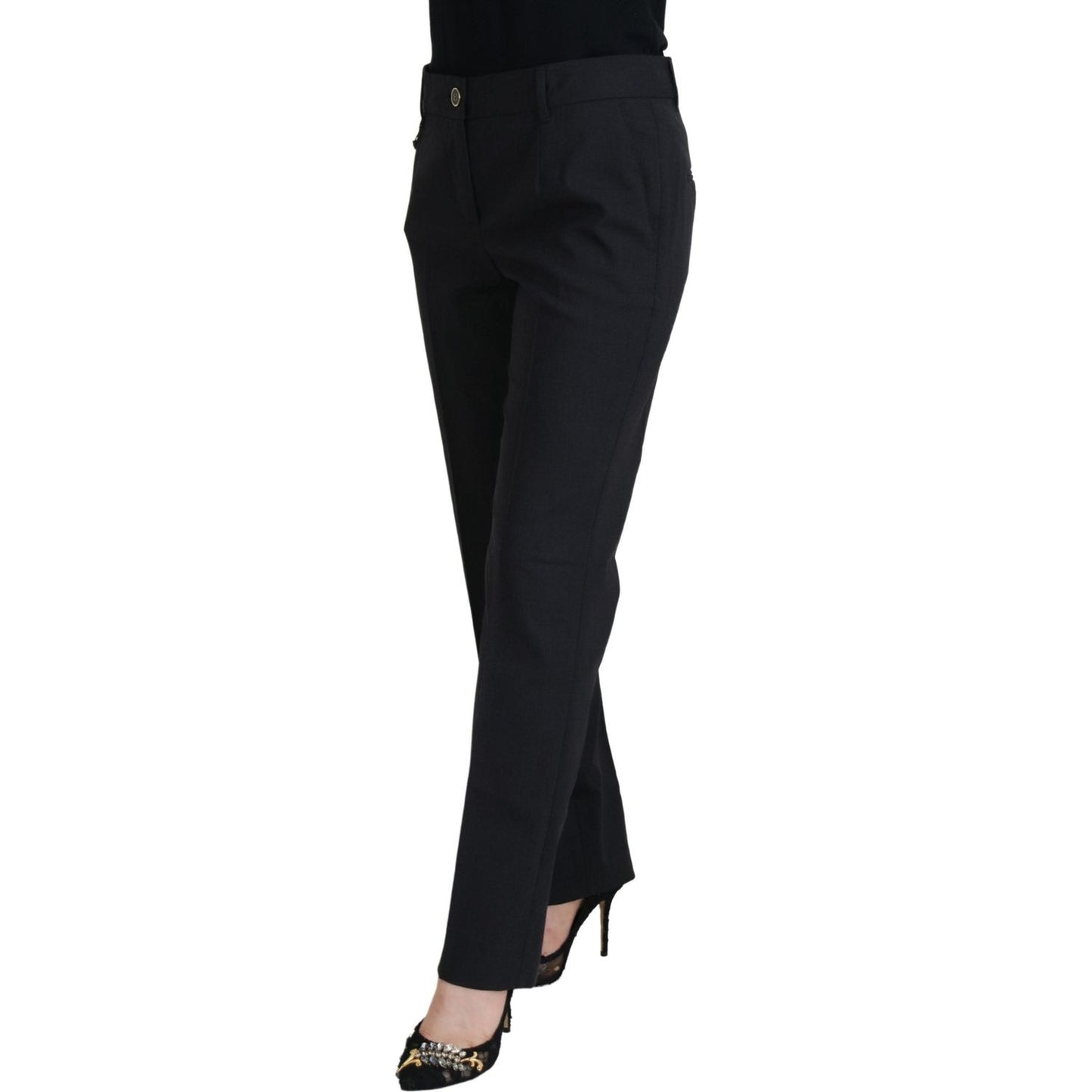 Dolce & Gabbana Grey Women Formal Tapered Pants Dolce & Gabbana