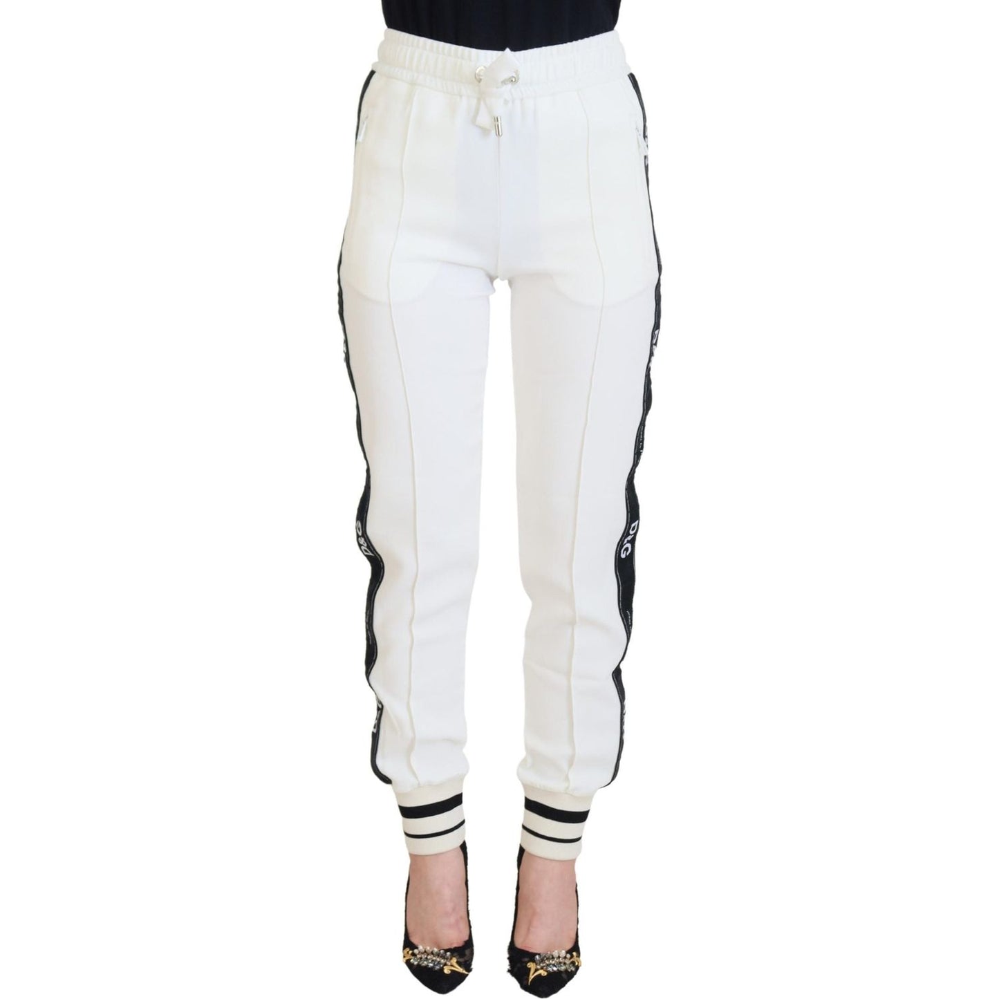 Dolce & Gabbana White DG Logo Sweatpants Pants Dolce & Gabbana
