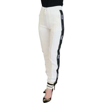 Dolce & Gabbana White DG Logo Sweatpants Pants Dolce & Gabbana