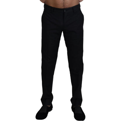 Dolce & Gabbana Black Chino Formal Cotton Pants Dolce & Gabbana