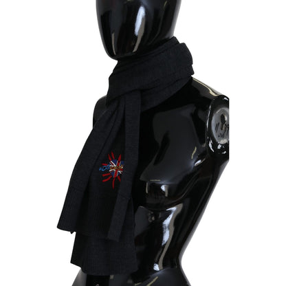 Dolce & Gabbana Black Sacred Heart #DGLovesLondon Wrap Scarf Dolce & Gabbana