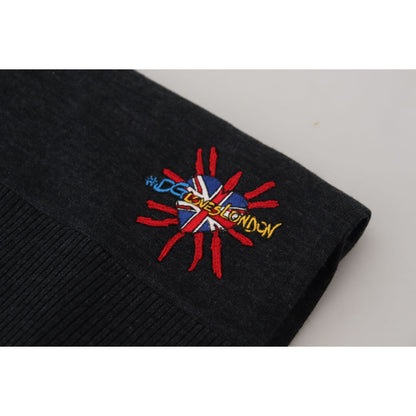 Dolce & Gabbana Black Sacred Heart #DGLovesLondon Wrap Scarf Dolce & Gabbana