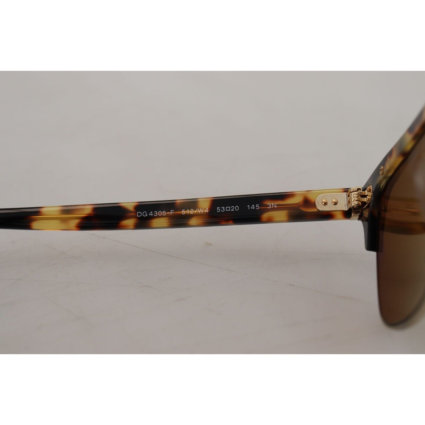 Dolce & Gabbana Brown Gold Acetate Havana DG430A Sunglasses Dolce & Gabbana