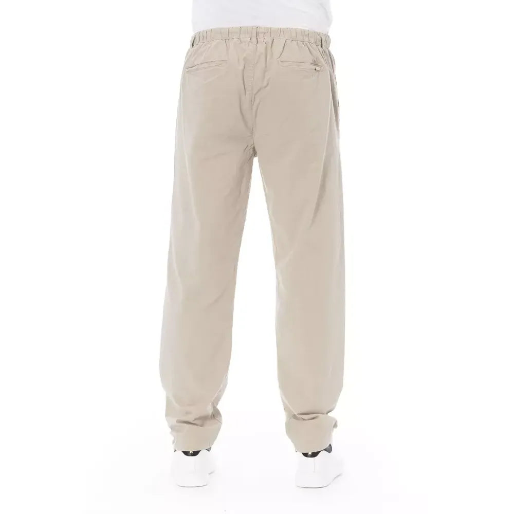 Baldinini Trend Beige Cotton Jeans & Pant Baldinini Trend