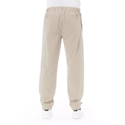 Baldinini Trend Beige Cotton Jeans & Pant Baldinini Trend