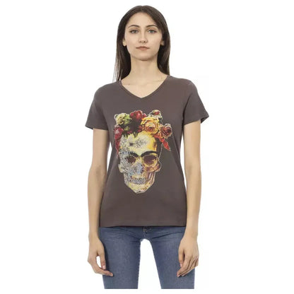 Trussardi Action Brown Cotton Women T-Shirt