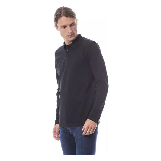 Verri Elegant Embroidered Long Sleeve Polo Shirt Verri