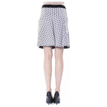 BYBLOS Black Marabou Women Skirt
