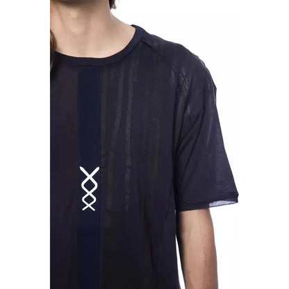 Nicolo Tonetto Blue Cotton Men T-Shirt