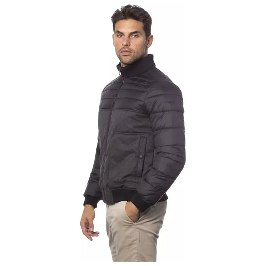 Verri Sleek Gray Bomber Jacket for Men Coats & Jackets Verri