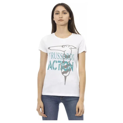 Trussardi Action White Cotton T-Shirt