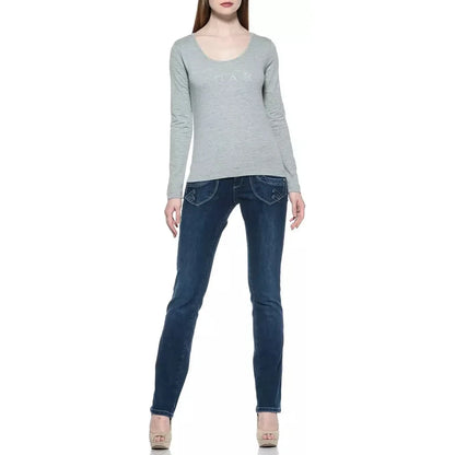 Ungaro Fever Blue Cotton Women Jeans