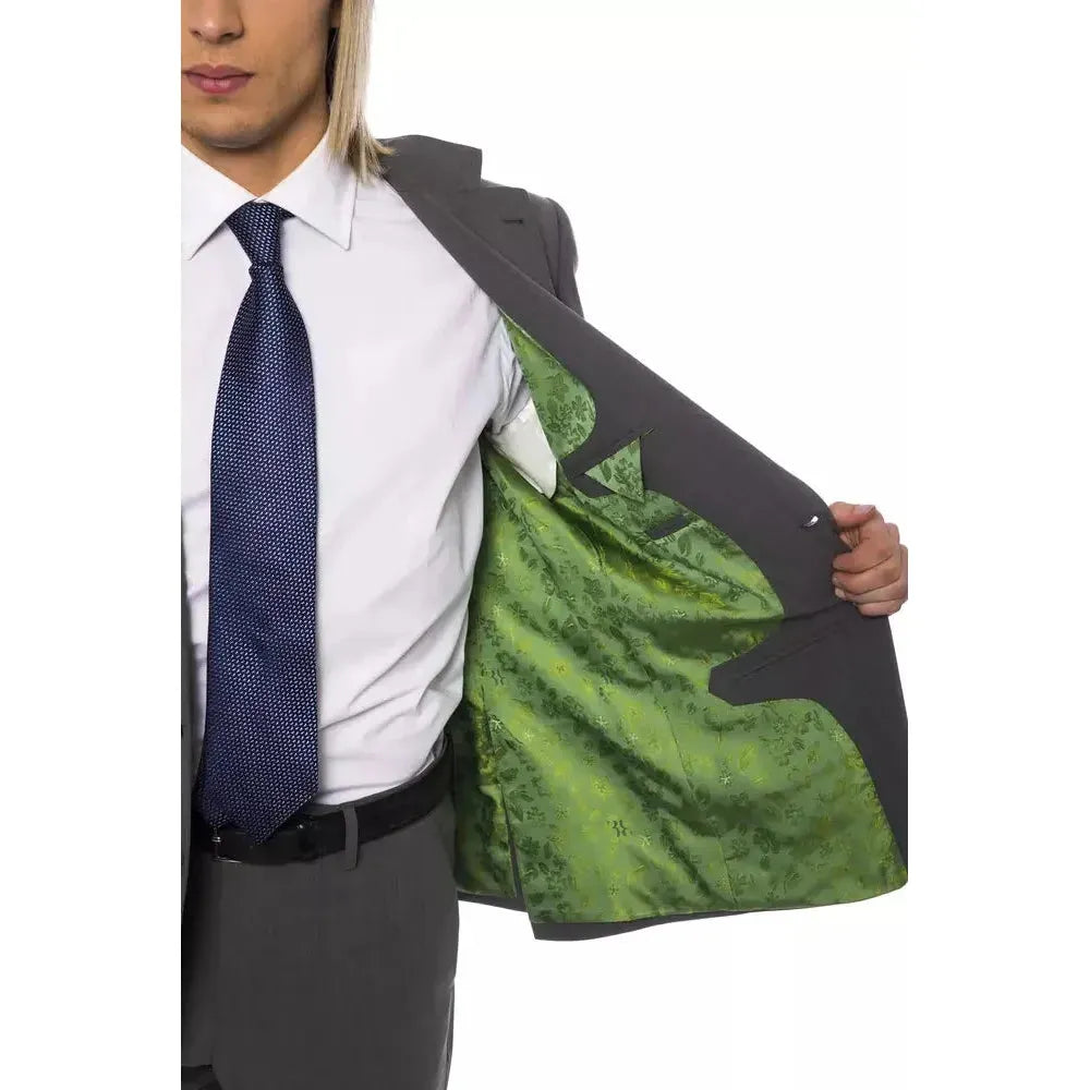 Billionaire Italian Couture Gray Wool Men's Blazer Billionaire Italian Couture