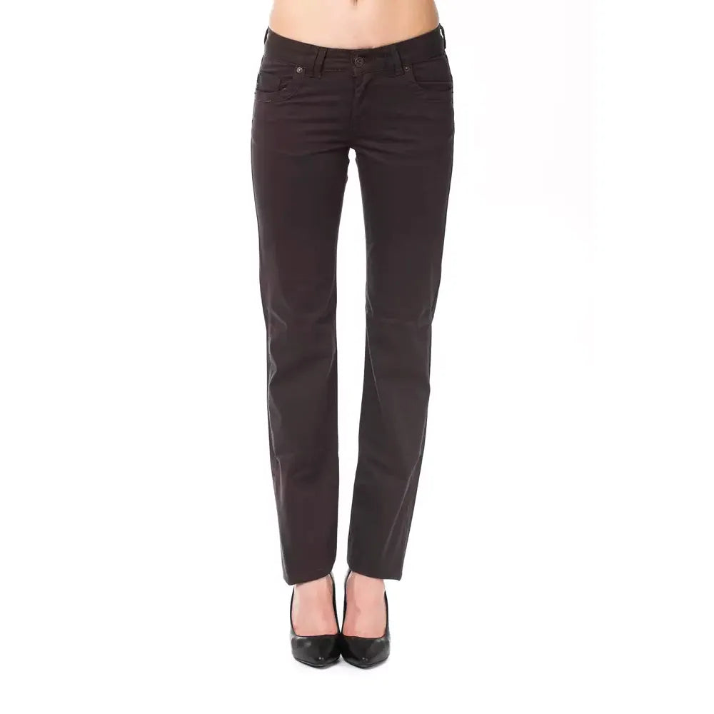 Ungaro Fever Brown Cotton Women's Pants
