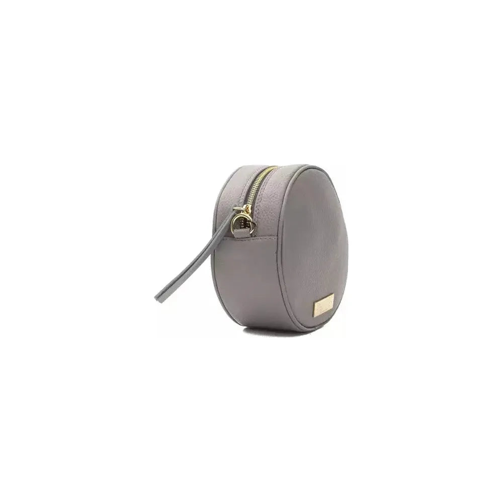 Pompei Donatella Gray Leather Women Crossbody Bag Pompei Donatella