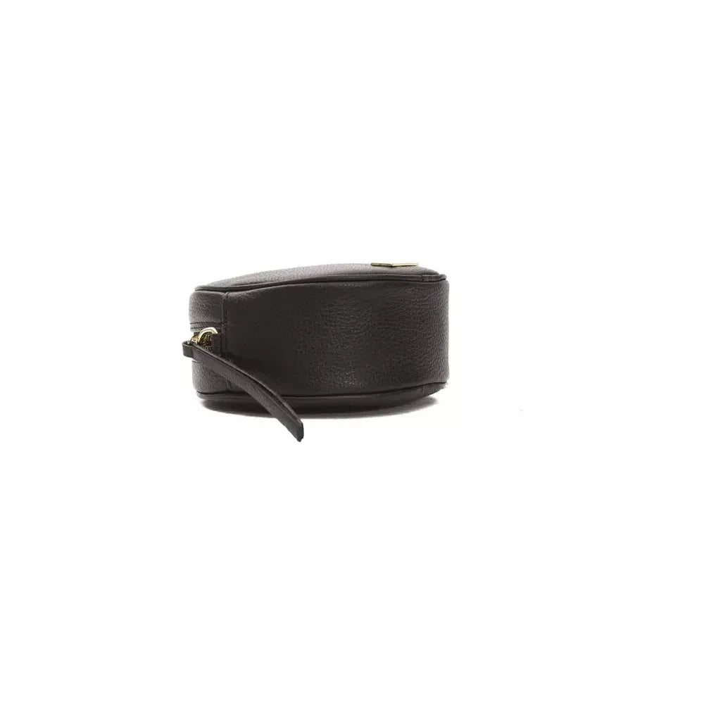 Pompei Donatella Black Leather Women Crossbody Bag