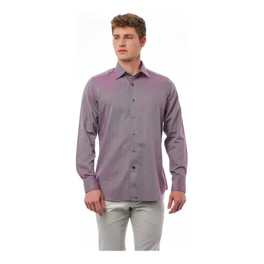 Bagutta Burgundy Cotton Men Shirt 1728,67345744032,Bagutta,Burgundy,Clothing,L,Men,Men - Clothing,New with tags,S,Shirts - Clothing,Shirts - Men - Clothing,XL,XXL