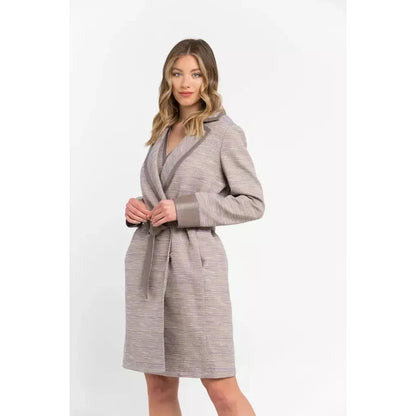 Trussardi Beige Cotton Women Coat 1728,67345744032,Beige,Clothing,Coats - Jackets & Coats - Clothing,IT38 | XS,Jackets & Coats - Clothing,Jackets & Coats - Women - Clothing,New with tags,Trussardi,Women,Women - Clothing