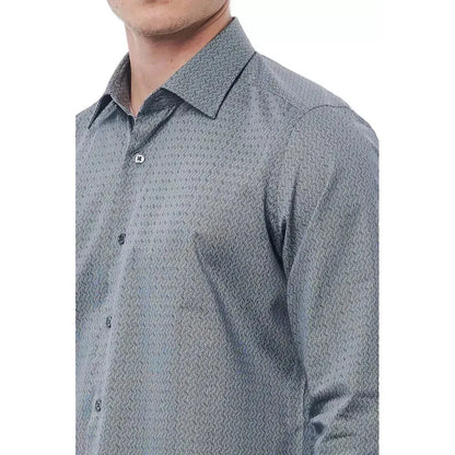 Bagutta Black Cotton Men Shirt Bagutta
