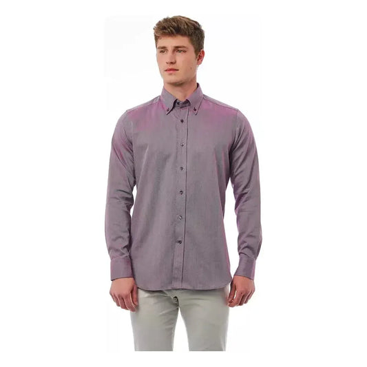 Bagutta Burgundy Cotton Men Shirt 1728,4XL,67345744032,Bagutta,Burgundy,Clothing,Dress Shirts - Shirts - Clothing,IT44 | XS,L,Men,Men - Clothing,New with tags,Shirts - Clothing,Shirts - Men - Clothing,XL,XXL