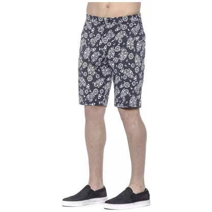 PT Torino Blue Cotton Men's Bermuda Shorts Shorts