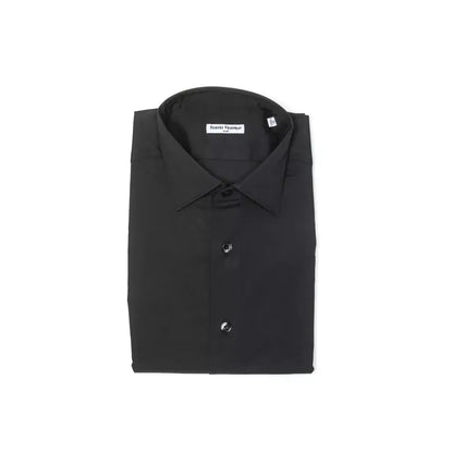 Robert Friedman Grey Cotton Men Shirt