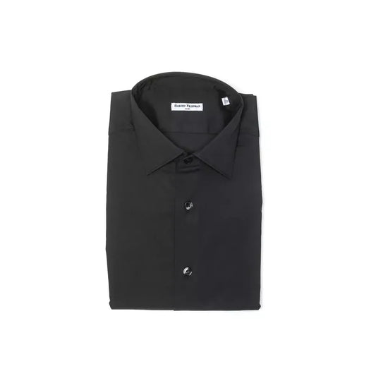 Robert Friedman Grey Cotton Men Shirt