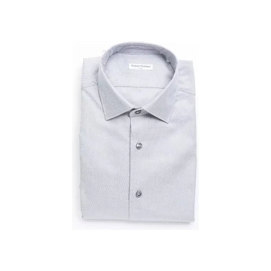 Robert Friedman Beige Cotton Men Shirt