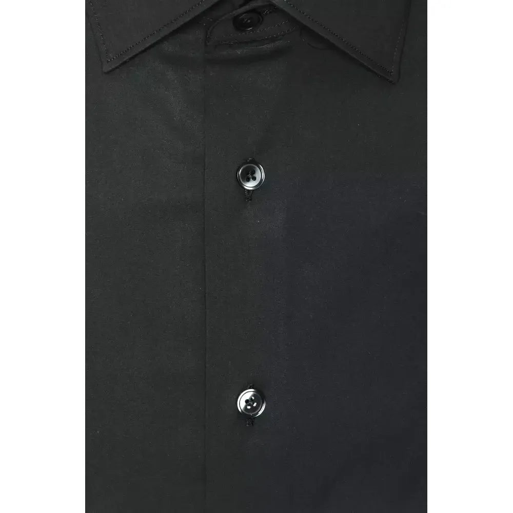 Robert Friedman Grey Cotton Men Shirt