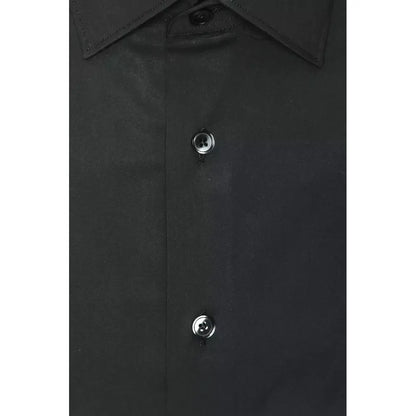 Robert Friedman Grey Cotton Men Shirt