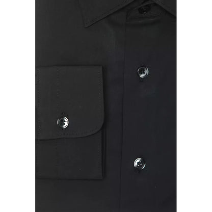 Robert Friedman Grey Cotton Men Shirt