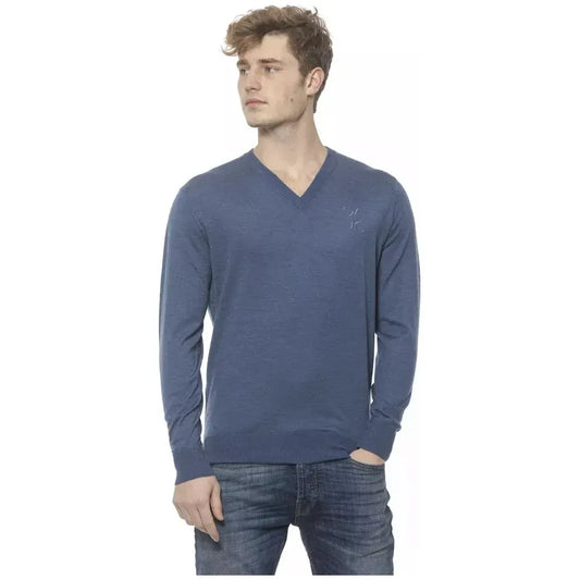 Billionaire Italian Couture Blue Cashmere Sweater Billionaire Italian Couture