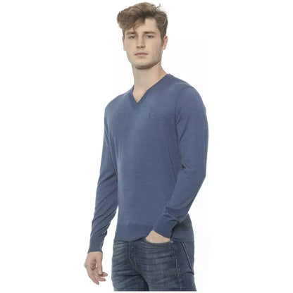 Billionaire Italian Couture Blue Cashmere Sweater Billionaire Italian Couture