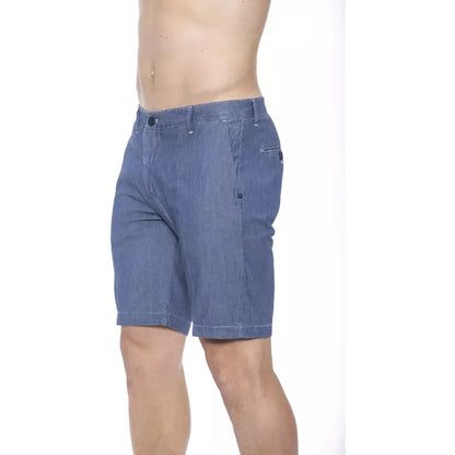 Armata Di Mare Blue Cotton Shorts Armata Di Mare