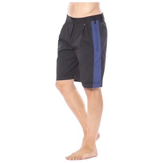 Verri Sleek Black Casual Shorts for Men Verri