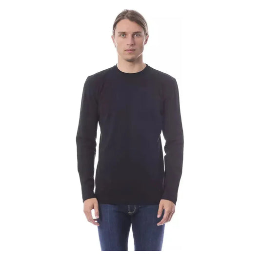 Verri Black Cotton Men T-Shirt 1728,67345744032,Black,Clothing,L,Long Sleeve - T-Shirts - Clothing,Men,Men - Clothing,New with tags,Sportswear - Clothing,T-Shirts - Clothing,T-Shirts - Men - Clothing,T-Shirts - Sportswear - Clothing,Verri,XL