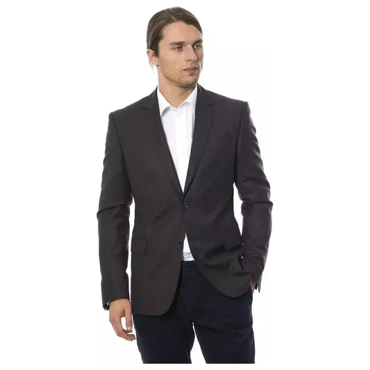 Verri Elegant Gray Wool Men's Blazer Verri