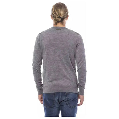 Verri Gray Wool Men's Cardigan Verri