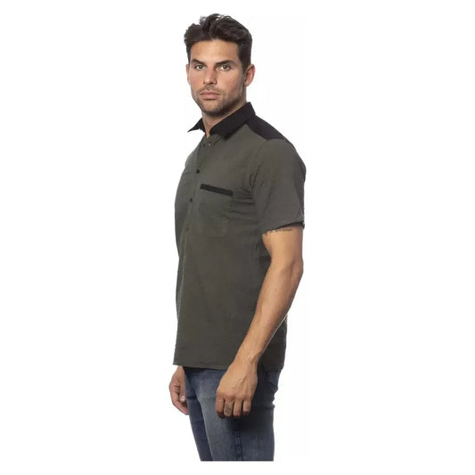 Verri Army Regular Fit Cotton Blend Shirt Verri