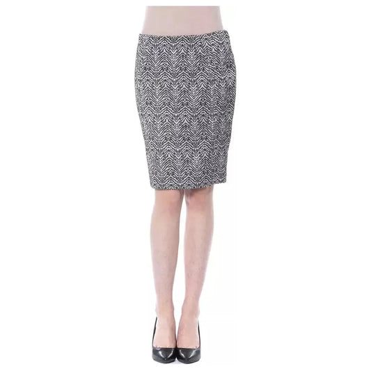 BYBLOS Black Viscose Women Skirt WOMAN SKIRTS