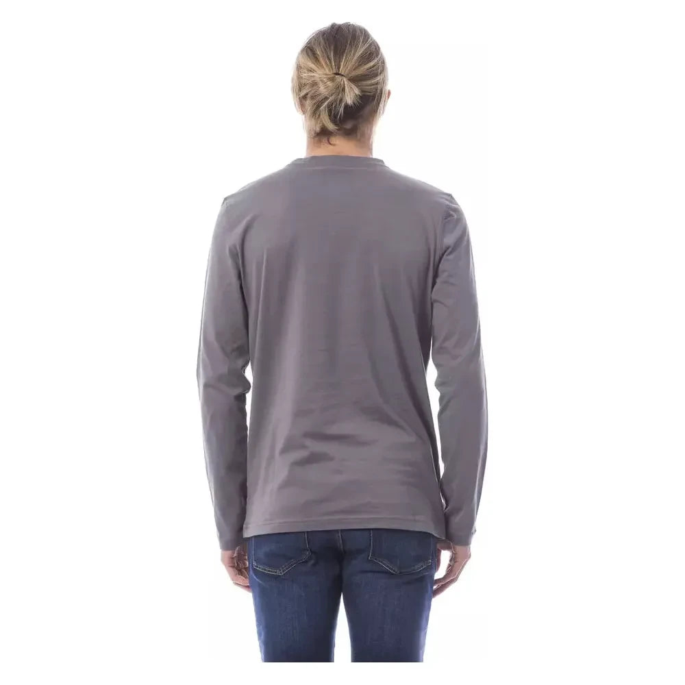 Verri Gray Cotton Mens TShirt Verri