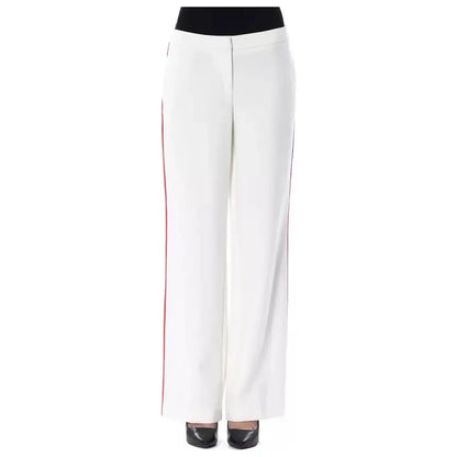 BYBLOS White Polyester Women Pants BYBLOS