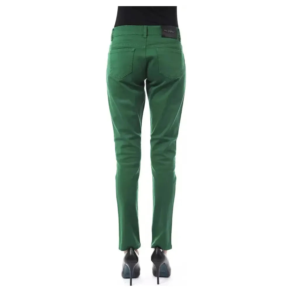 BYBLOS Green Cotton Women Pant