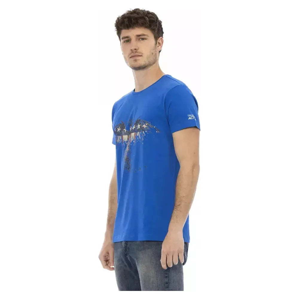 Trussardi Action Blue Cotton Men's T-Shirt
